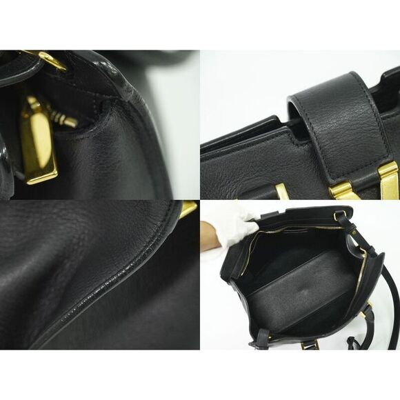 Authentic Saint Laurent Petit Cabas Su Y-line 2WAY Shoulder Bag Handbag - Picture 7 of 9